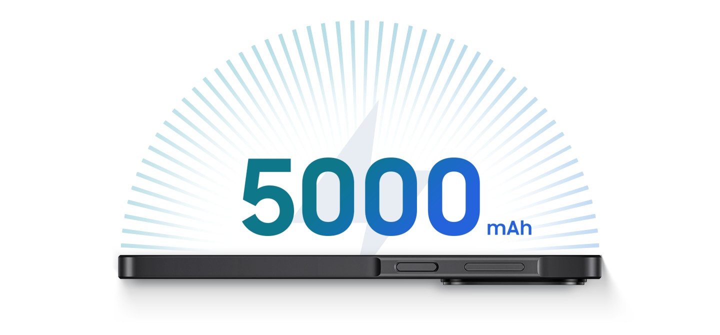 מכשיר Galaxy A27 5G מוצג. הכיתוב